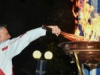 Η υποδοχή της Ολυμπιακής Φλόγας χθες το βράδυ στη Μεσσήνη