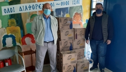 Καθαριστικά προϊόντα από την εταιρεία «UNILEVER-KLINEX» έλαβε ο Δήμος Μεσσήνης για το 2ο Δημοτικό Σχολείο