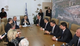 Σύσκεψη με τον Υπουργό Προστασίας του Πολίτη Μιχάλη Χρυσοχοϊδη για τη λήψη μόνιμων μέτρων κατά της παραβατικότητας.