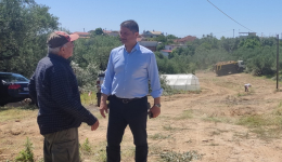 Αυτοψία Δημάρχου στο έργο «Παράκαμψη Νεοχωρίου και βελτίωση του δρόμου από Νεοχώριο έως διασταύρωση με 8η Ε.O.» image