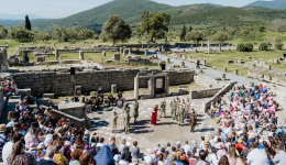 Συγκινητική έναρξη σήμερα για το 11ο Διεθνές Φεστιβάλ Αρχαίου Δράματος στην Αρχαία Μεσσήνη. Αφιερωμένο στον Πέτρο Θέμελη