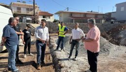Ικανοποιητικά προχωρούν οι εργασίες κατασκευής πλατείας στη Δημοτική Κοινότητα Ανάληψης